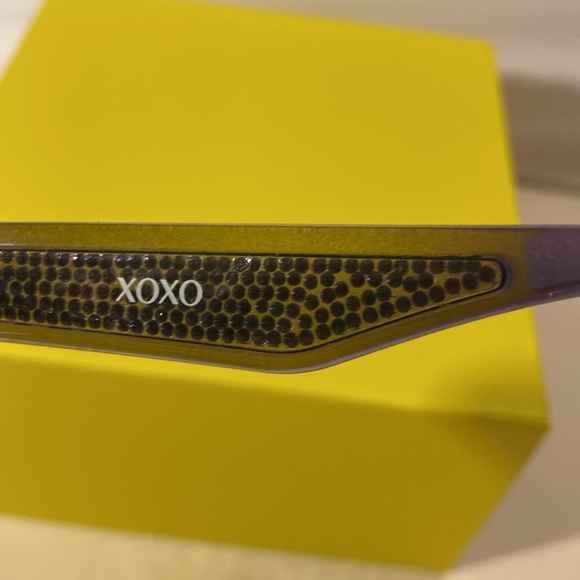 XOXO Sunglasses 100% UV Protection Purple with Rhinestones New with Tags - Picture 6 of 9